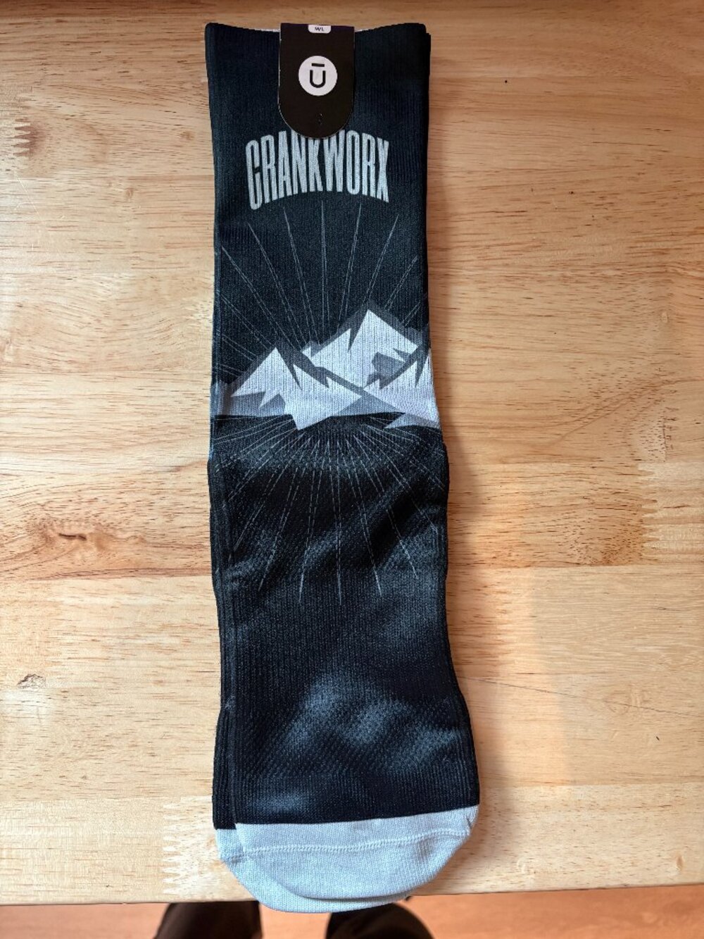 Two Pairs of Athletic Socks, Size L